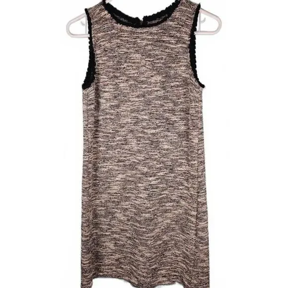 LOFT Outlet Black & White Dress with Frayed Edges Size XS - Picture 9 of 9